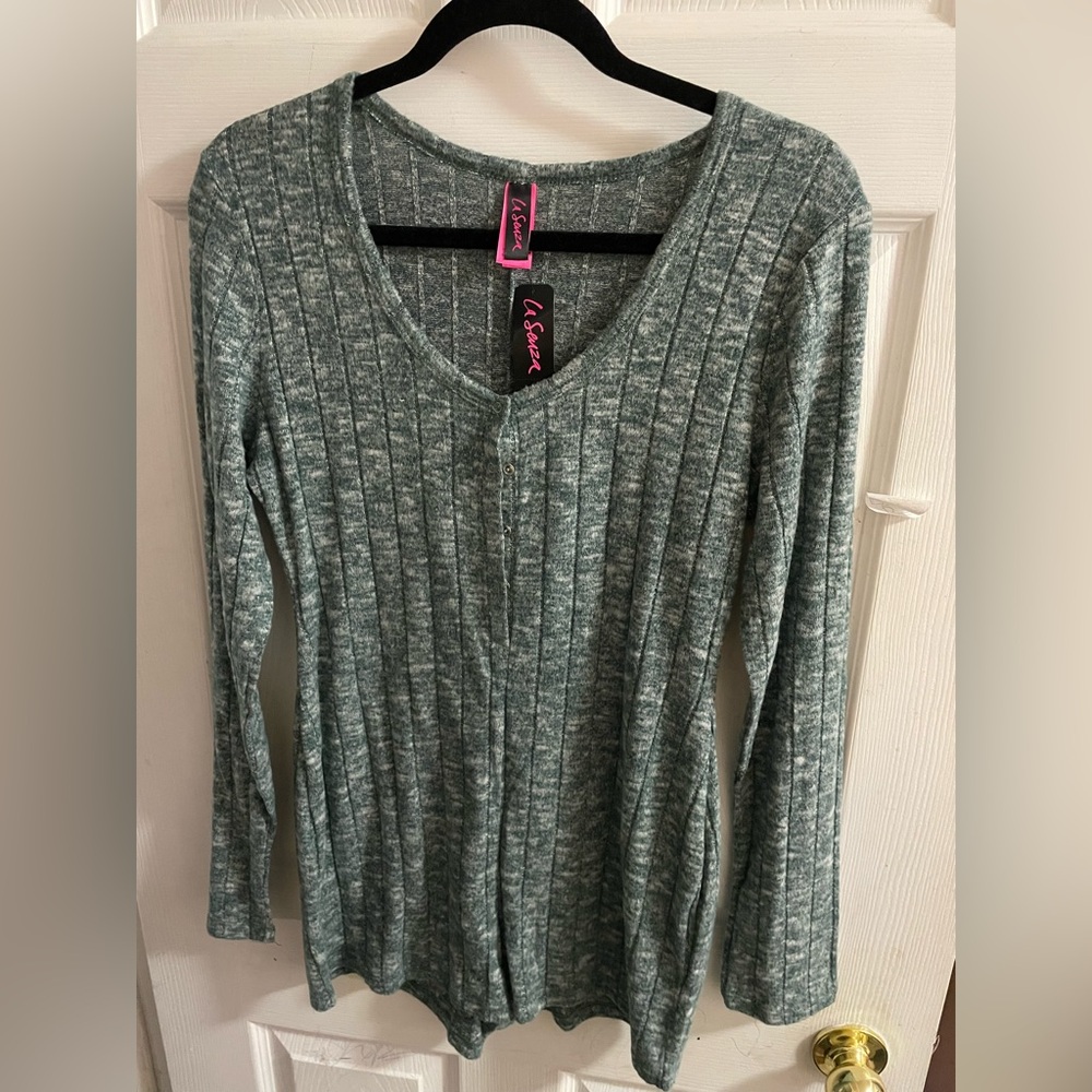 Green Long Sleeve Romper PJS